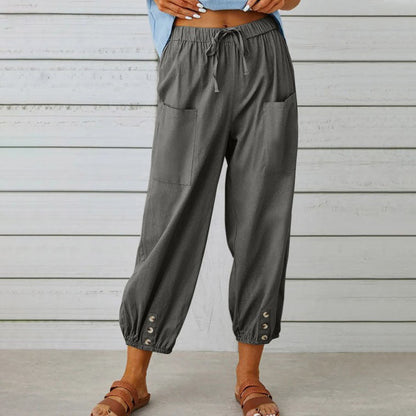 🌈Women's Loose Straight-leg Cotton Linen Pants🌸Buy 2 get 10% Off Extra Auto & Free Shipping🌸