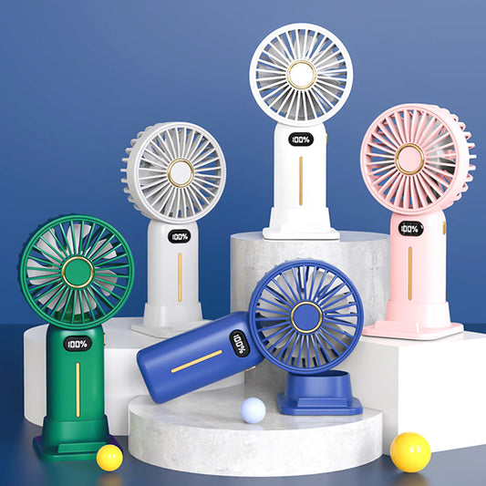 Rechargeable portable silent digital display handheld fan❄Buy 2 get 10% Off Extra Auto & Free Shipping❄