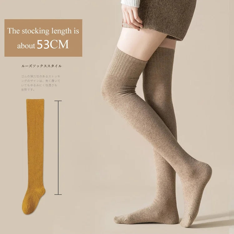 Warm Thigh High Socks Long Stockings