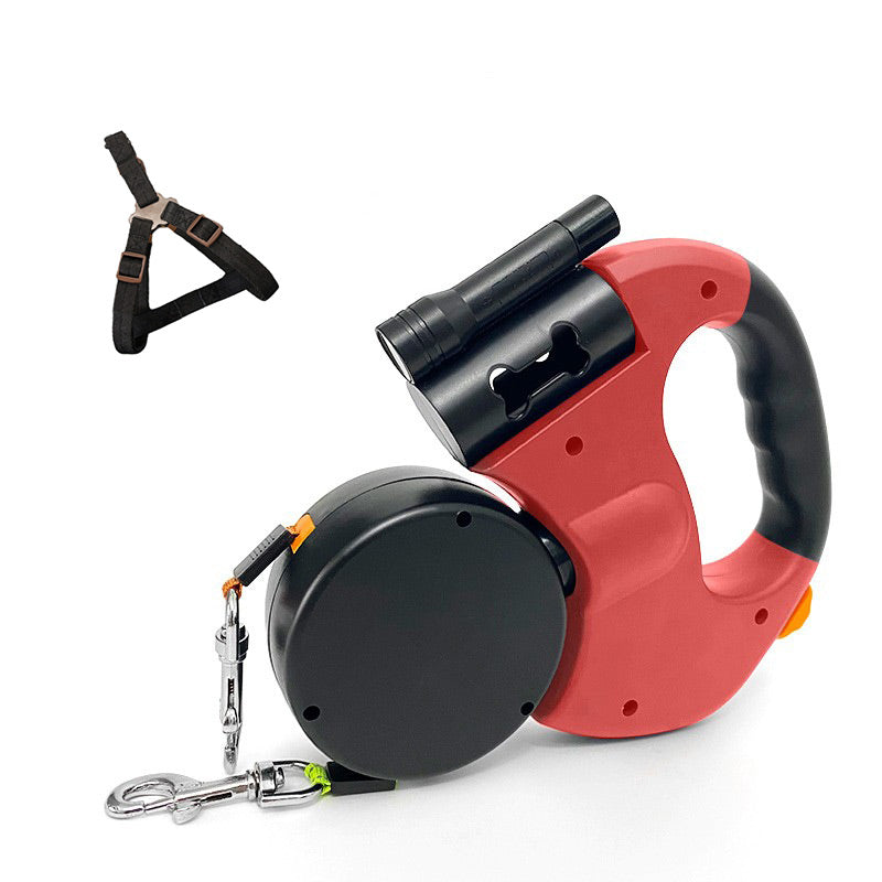 Multi-functional dog walking leash