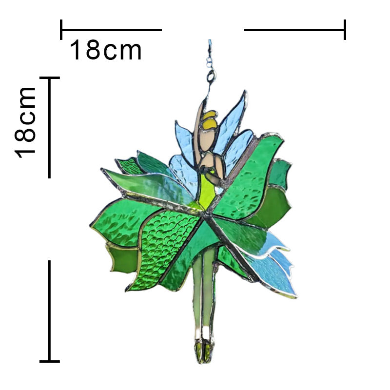 Dancing Lady Stained Acrylic Spinner