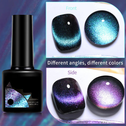 Christmas Gift idea 49%OFF Glitter Rainbow Cat Eye Gel Nail Polish
