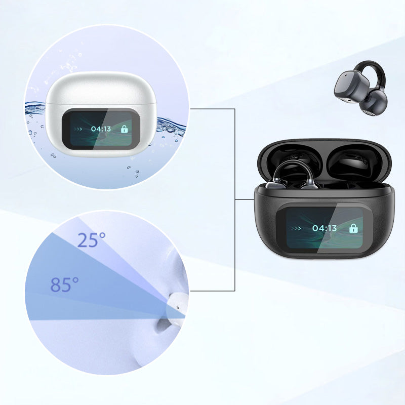 Ear Clip-on Smart Color Screen Intelligent Translation Headset