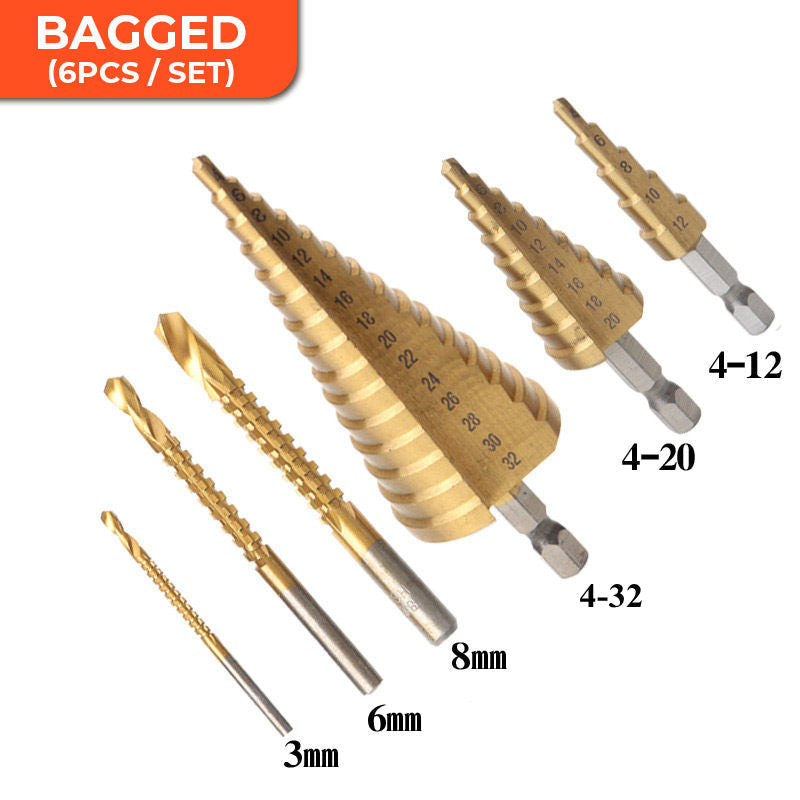Titanium Plating Drill Bit Set¨6pcs