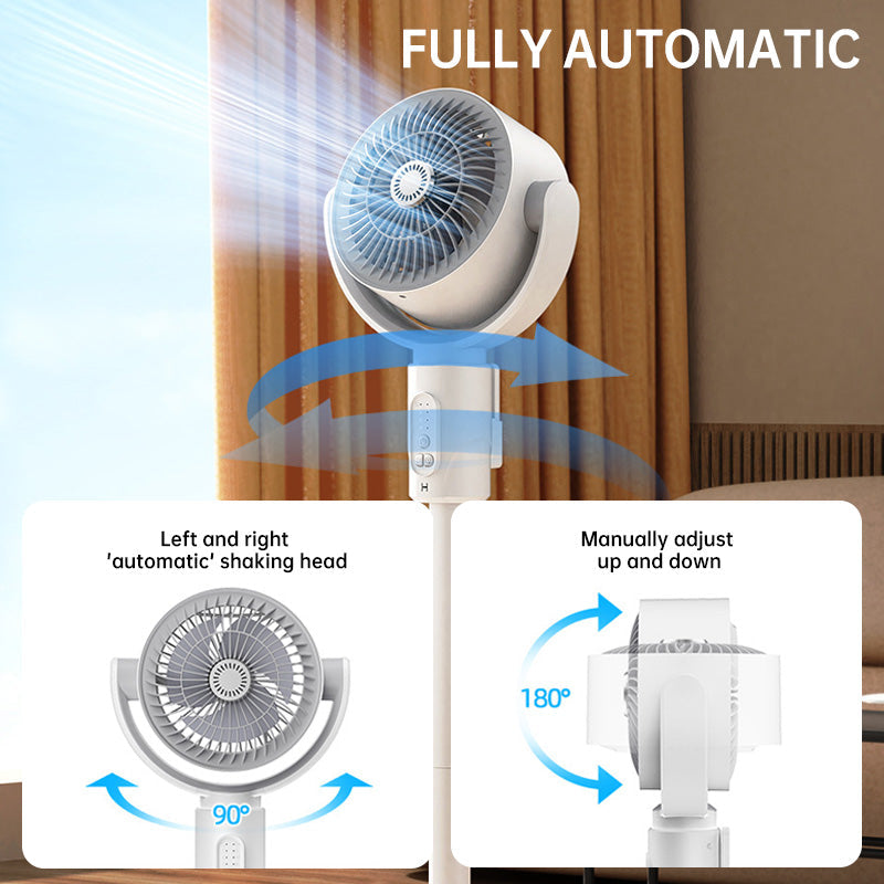 USB-Powered Silent Energy-Saving Airflow Floor Fan