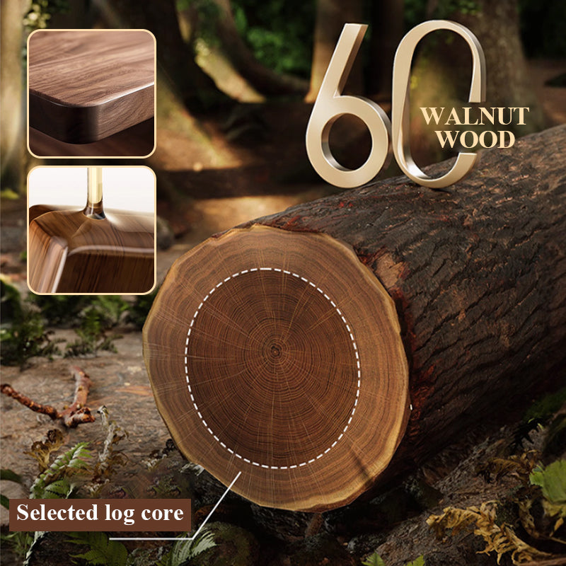 Time-limited Special 50% OFF Walnut Suction Cup Bathroom Shelf