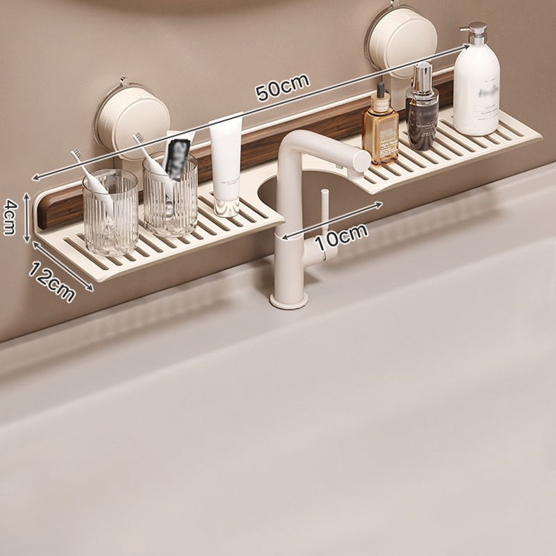 Time-limited Special 50% OFF Walnut Suction Cup Bathroom Shelf